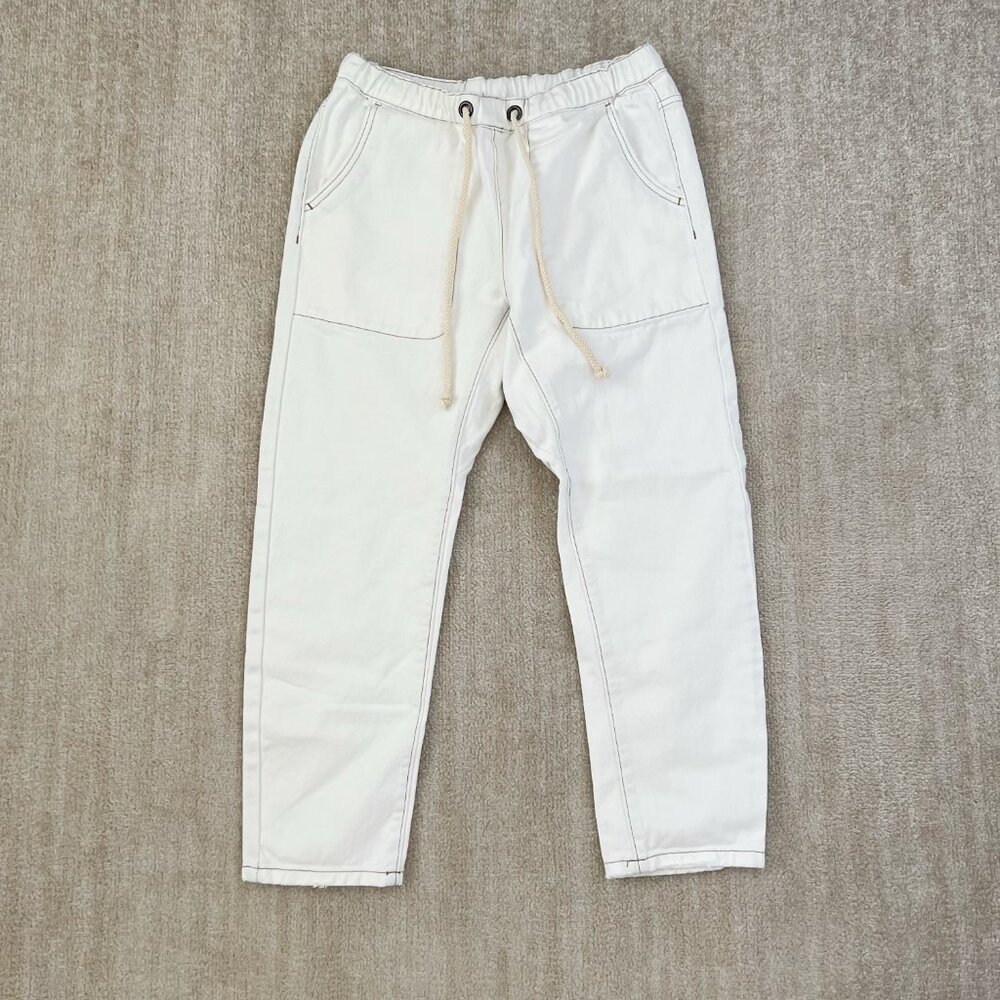 Revolve One Teaspoon Shabbies White Boyfriend Cropped Jeans S